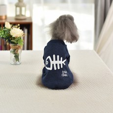 Top Two 狗狗保暖內衣, 藍色