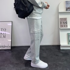 CONFIAR 男款基本款優質腰部鬆緊帶工裝褲 TC6609