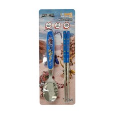 LE BARN 孩童龍甲合體湯匙筷子, 湯匙+筷子, 混色