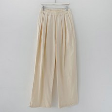슈가펀 여성용 크리미 와이드 팬츠