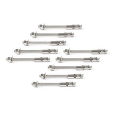 ETSHOP 不鏽鋼套管壁虎 9.5 x 125 mm, 10個