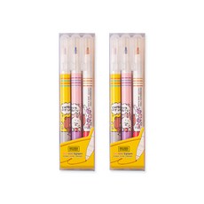 STUDIO EIGHT Line Friends 兩色標誌筆 3 件套, 2套, 黃色