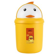 JIanan 오리 쓰레기통 대, 노랑, 1개