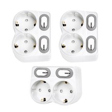 Oz Multi-Tap 省電L型2開2插座 16A SG-403 TS, 9.1cm, 1組