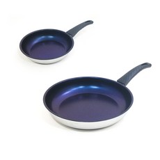 밀키웨이 티타늄 코팅 스텐 프라이팬 20cm + 28cm 인덕션 IH, 1세트