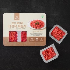 육교시 한우 앞다리 다짐육 1등급 이유식용 (냉장), 300g, 1개