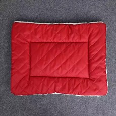 데이소이 고양이 보들하고 폭신한 방석 매트, 03레드, 1개