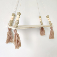 래이킨 벽걸이 장식장 캔들 선반, 브라운