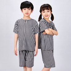 兒童系列 男童涼感透氣狐狸圖案短袖睡衣上下套裝
