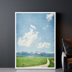 Mabel In Home 木質原木畫框海報組 回家的路, 白色