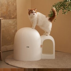 REDPUPPY 貓用防落砂便盆, 1個, 白色