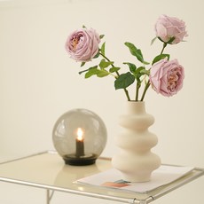 FLOUSE 302 柔軟觸感人造玫瑰花, 1個, 紫羅蘭色