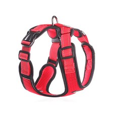 Home&Good 寵物夜光柔軟胸背帶, 紅色