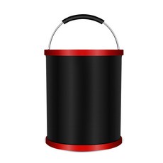 어반카 다용도 폴딩 세차 버킷, 12L, 블랙