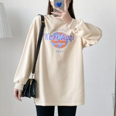 孕婦印花長袖上衣