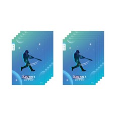 ibis 男童用 小學3~6年級 窄格日記本 11601, 10個, 棒球