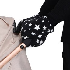 에이홉 유모차 손잡이 워머, 검정별, 1개