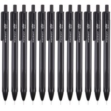 comet 三角握把中性鋼珠筆 0.7mm, 黑色, 12個