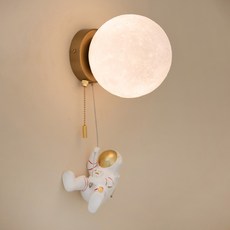 hit LIGHTING 太空人一等壁燈, 白色+金色