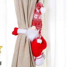 JCP 산타 벨크로 커튼 버클, 화이트, 1개