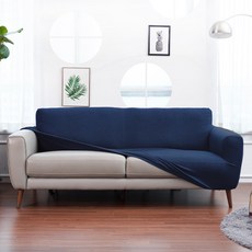LIVING MORE Joycool奈米5人座沙發套 69_CN bio_5_C7, 海洋藍