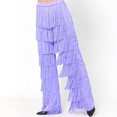 dancedome 流蘇長褲 LDP20000, 淺紫色