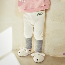 mollimelli 兒童針織拼色絨毛內搭褲