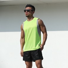 Starbean 男款拚色運動無袖背心