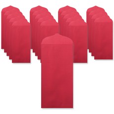 2Youngdesign 經典彩色直式現金信封, 紅色, 20個