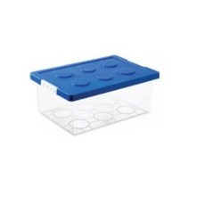 樂高積木透明收納盒, 藍色