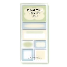 wannathis Disanddet霧面黏性便條紙, 1個, 03 綠茶拿鐵, 20入