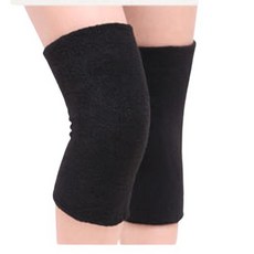 건강별밭 무릎 워머 아대 보호대, 1세트, 블랙
