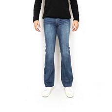 GOLD PERCENT 男款標準靴型水洗休閒丹寧褲