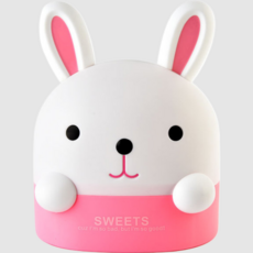 輕鬆抽取 捲筒衛生紙 捲筒衛生紙盒 16.5 x 21 cm, 粉紅兔, 1個