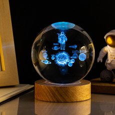 前程似錦 感性LED現代水晶球 臥室情境燈 6cm, 我和太陽系