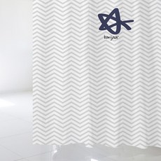 디자인수풀 북유럽 스타일 샤워 커튼 sc228 L 1800 x 1880 mm + 스테인리스 고리 12p + 커튼봉 화이트 세트, 1세트
