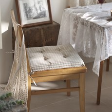 BELLELIFE 水洗自然風方形椅墊