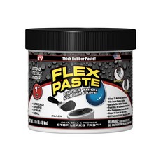 FLEX PASTE 飛速 防水補洞橡膠膏 黑色 454g 超厚密封 快速填補裂縫/破洞/漏水處 防潮/防霉/抗UV 耐溫-40°C~93°C, 1罐