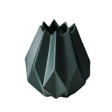 鬱金香雕刻迷你花瓶 YT-RA110, 綠色