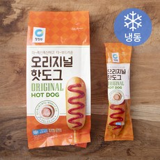 청정원 오리지널 핫도그 (냉동), 75g, 5개입, 1개