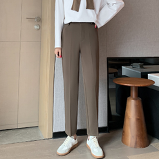 女款基本款九分休閒西裝褲