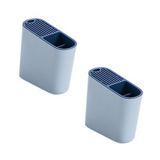 Block Mart 廚房用具可瀝乾餐具架 2 件裝, 藍色