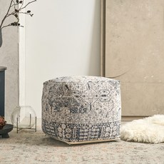 리바트 GLG TRENDY 소가구 스툴 러그 리퍼블릭 방문설치, 제돈 코튼 푸프 그레이, 1개