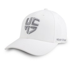 HENRY STUART 字母刺繡高爾夫球帽, 白色