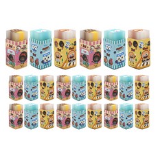 Pinkfoot 麵包糕點造型橡皮擦 3款 各8入, 黃色, 粉色, 藍色, 1套