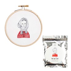 MIYUKI 品牌紗線 Nui 刺繡 DIY 套組 Guruguru HCA15//4, 混合色, 1個