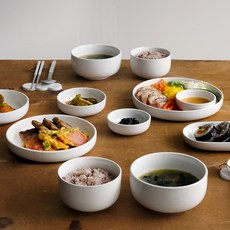 CCLIME Classy 雙人碗盤組 16件組, 16種, 1套, 奶油白