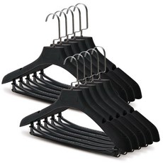 Market Plan 女性精品西裝衣架, 10入, 黑色