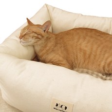 Marvellous 寵物純棉坐墊, 象牙白, 1個