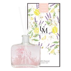 유멜 프리저브드 디퓨저 + 화이트 섬유스틱 3p, 피치코튼, 200ml, 1개